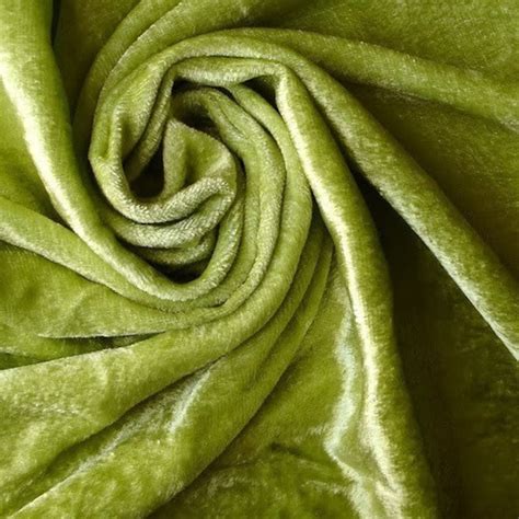 Lime Green Velvet Fabric Yardage Fabric Curtain Fabric Fashion Etsy