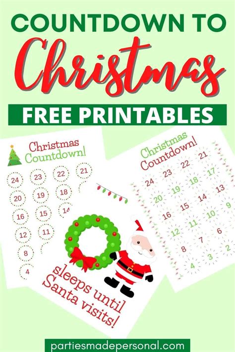 Countdown To Christmas 2021 Printable Schedule Christmas Trends 2021
