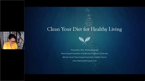Clean Up Your Diet For Healthy Living Northsouth Webinar Series