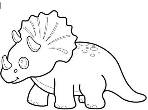Triceratops cute dinosaurs coloring pages. Triceratops Coloring Page at GetColorings.com | Free ...
