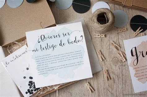 Pedir que sea tu Testigo de Boda: cajitas quiero decirte ...