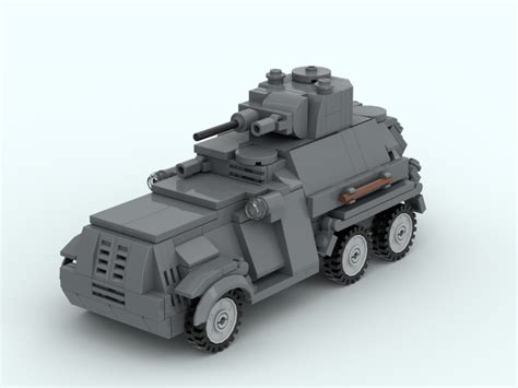 Collectible Battle Brick German WW2 Armored Car Custom Set