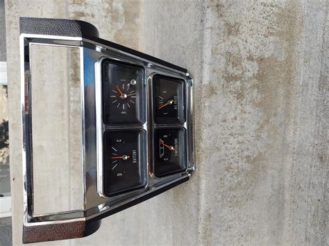 Sold 1966 Impala Caprice Console Top Gauges With Rare Clock The
