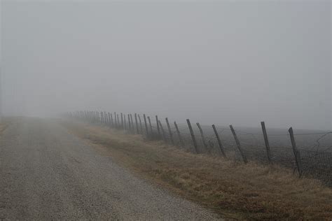 Country Road On A Foggy Morning Photograph By Kim Anderson Pixels