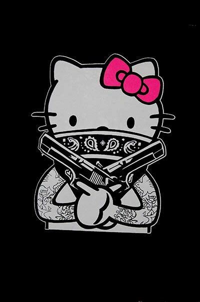 gangster hello kitty tattoo design bugattiveyronwallpaper4kdownload