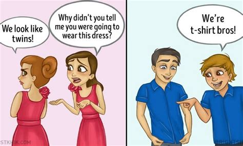 9 Honest Cartoons About The Differences Between Female And Male