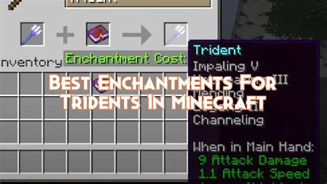 Best Enchantments For Tridents In Minecraft Pillar Of Gaming
