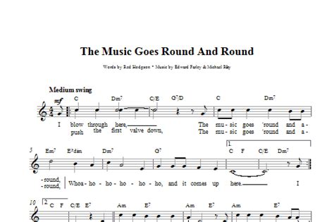 Download Louis Armstrong The Music Goes Round And Round Sheet Music