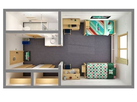 ¡asi seran mis departamentos dorm layout dorm room layouts apartment layout dorm design