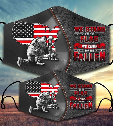 We Stand For The Flag We Kneel For The Fallen Vintage American Etsy