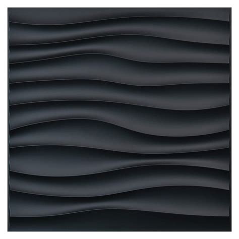 Buy Art3d Pvc Wave Panels For Interior Wall Decor Black Textured 3d