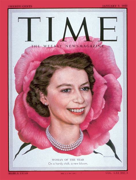 Queen Elizabeth Ii Time Magazine Cover 1950s Vintage Etsy