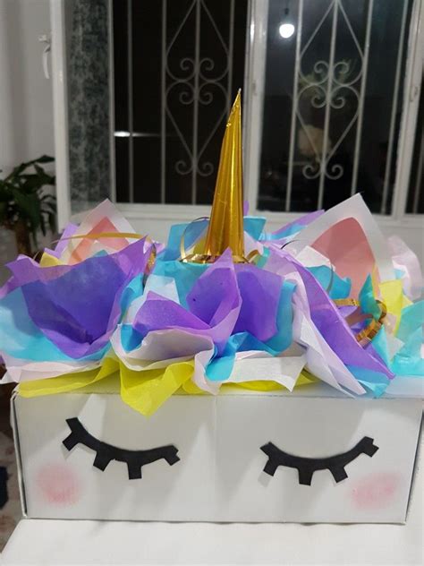 Unicornio Caja Unicorn Store Boxed Centerpieces Birthday Cake