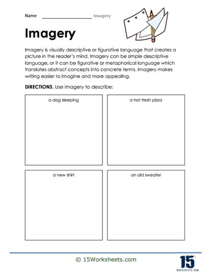 Imagery Worksheets 15