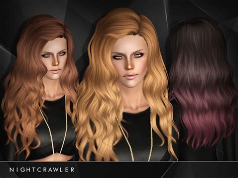 Wavy Hairstyle 26 By Nightcrawlwer By The Sims Resource Sims 3 Hairs
