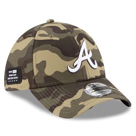 Mens New Era Camo Atlanta Braves 2021 Armed Forces Day 39thirty Flex Hat