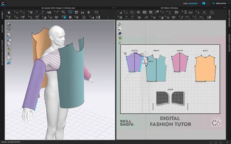 3d Clothes Clo 60 Basics Digital Pattern Making Cad Flats