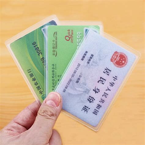 Porte cartes d identité Transparent lot de 10 pièces pour protéger