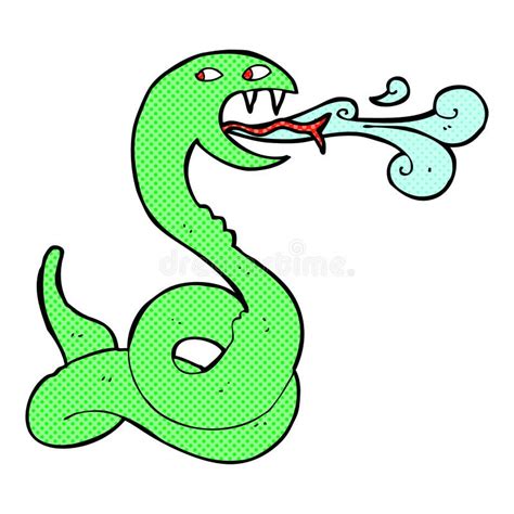 Cartoon Hissing Snake Stock Vector Illustration Of Painted 37589493