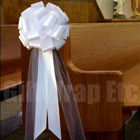 Pew Wedding Decorations Church Pew Wedding Decorations Pew Bows