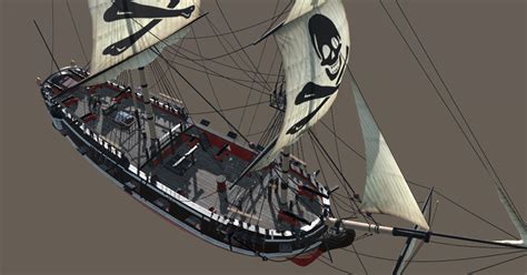 Pirate Brig 4k Pbr Ship 3d Sea Unity Asset Store