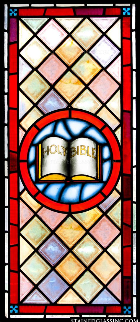 The Scriptures Religious Stained Glass Window