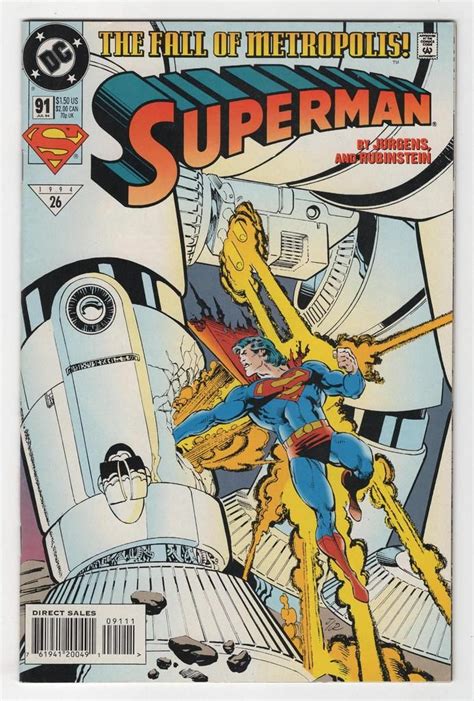Superman 91 Regular Dan Jurgens Cover 1994 Superman