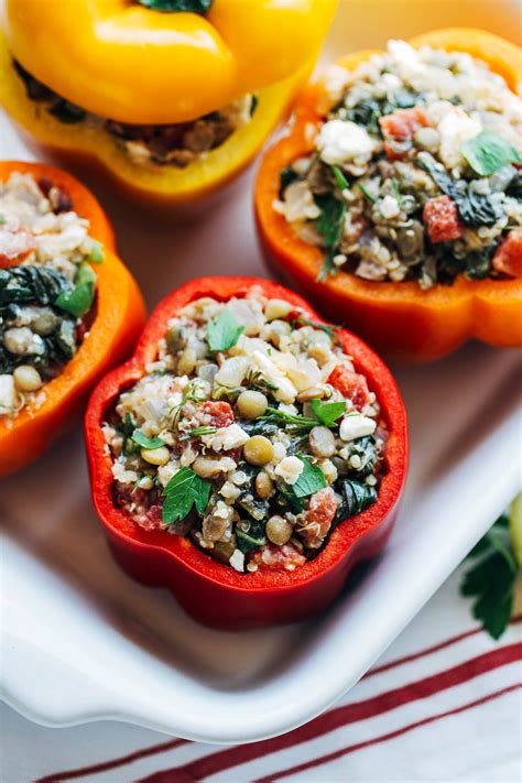 Mediterranean Quinoa Stuffed Peppers Making Thyme For Health