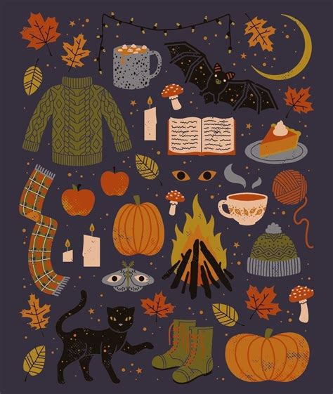 Spooky Season Is Here Cute Fall Wallpaper Fall Wallpaper Autumn Night