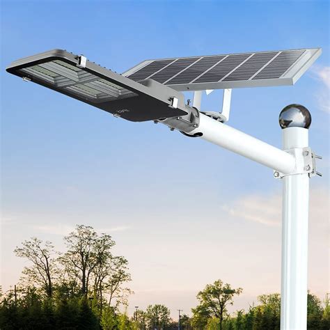 120w Led Solar Street Lights Outdoor Dusk To Dawn Pole Light With