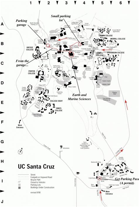 Uc Santa Cruz Campus Map Pdf Map