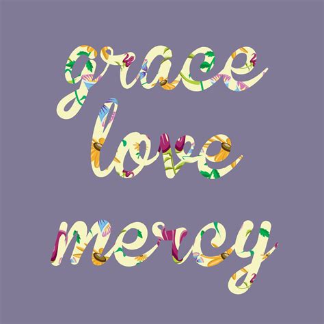 Grace Love Mercy Neon Signs Text Grace Love