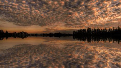1920x1080 1920x1080 Sky Clouds Reflection Trees Lake