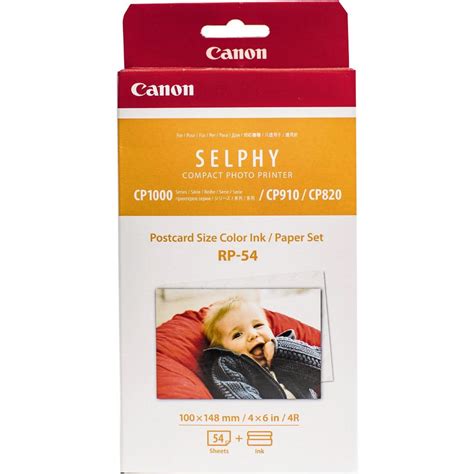 Canon Selphy 4x6 Photo Paper Rp 54 54 Pack Warehouse Stationery Nz