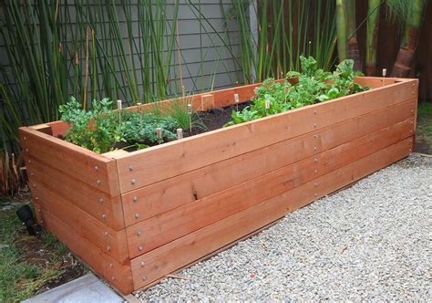 This is a kid friendly build, a perfect family project. Building a Redwood Planter Raised Bed 8x3' - Crafty ...