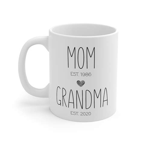 Mom Grandma Mug New Grandma T First Time Grandma T Etsy