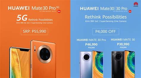 Huawei mate 30 comes in 128gb memory with 6gb or 8gb ram variant. Huawei Mate 30 Pro 5G launched in Philippines, new offers ...