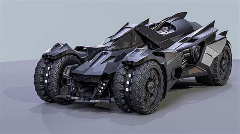 3d Model Batmobile Arkham Knight Vr Ar Low Poly Cgtrader