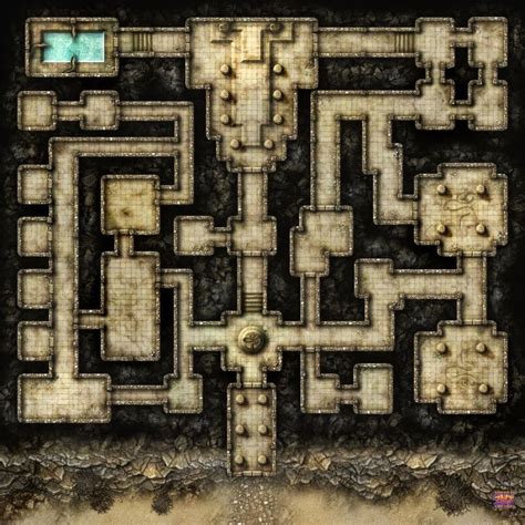 50x50 Desert Dungeon Fantasy Map Dungeon Maps Tabletop Rpg Maps