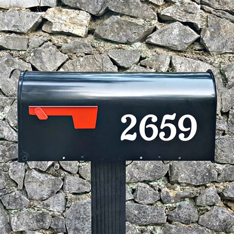 You can also put your mailbox number in any form field asking for the suite or apartment number. Chatelaine traditional style custom mailbox numbers