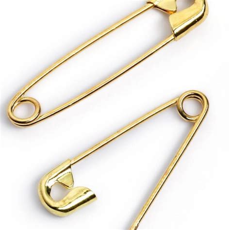 Safety Pins 192327mm Assorted Gold Coloured 30 Items All About The Sew