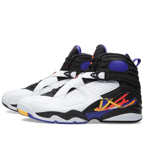 The air jordan 5 strongly led off michael jordan's legendary 1990s run—in both basketball and footwear. Nike Air Jordan VIII Retro 'Threepeat' (White, Infrared 23 & Black)