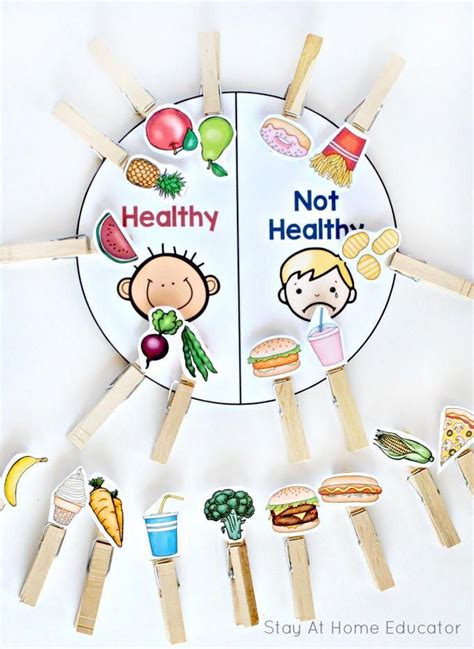 6 Printable Food And Nutrition Activities For Preschoolers Nutricion