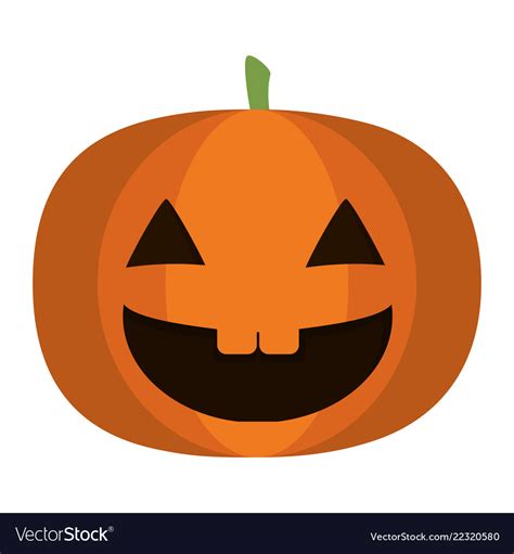 Halloween Pumpkin Smile Royalty Free Vector Image