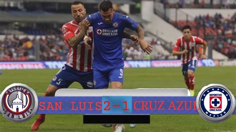 Atlético san luis have scored an average of 1.5 goals per game and cruz azul has scored 2.5 goals per game. San Luis vs Cruz Azul Resumen y Goles 2-1 Clausura 2020 ...