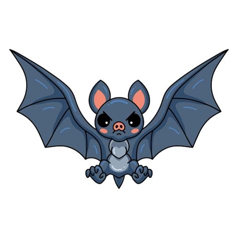 Premium Vector Cute Little Bat Cartoon Flying