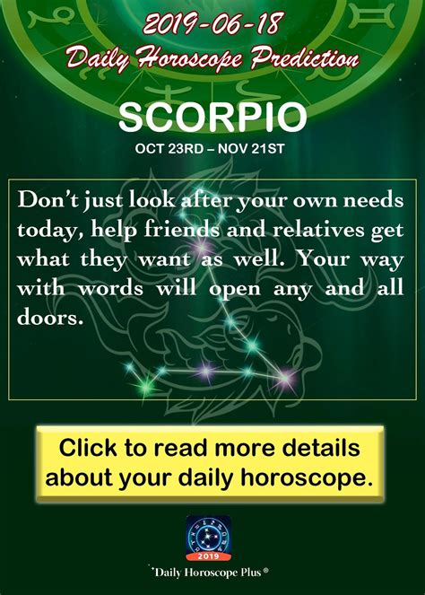 Daily Horoscope Scorpio Daily Horoscope Horoscope Horoscope