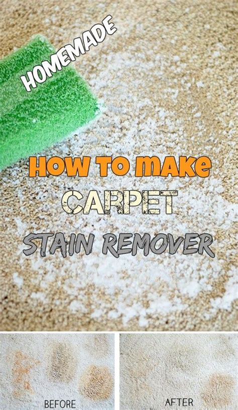 How To Make A Carpet Stain Remover Homemade