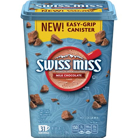 Swiss Miss Milk Chocolate Flavor Hot Cocoa Mix Canister Oz Walmart Com Walmart Com