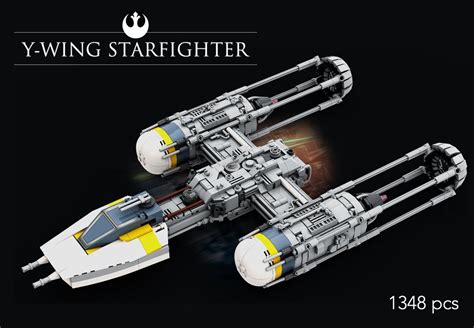 Lego Moc Y Wing Starfighter By Tubirockv Rebrickable Build With Lego